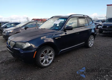 2007 BMW X3 3.0Si из США, поврежденный, VIN WBXPC93407WF17997